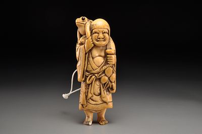 Netsuke/ Нэцкэ Гамма сэннин. Япония, конец XVIII века - начало XIX века , Эдо период. 
Слоновая 