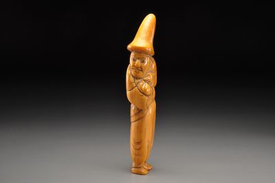 Netsuke/ Нэцкэ Голландец
. Япония, конец XVIII века - начало XIX века , Эдо период. 
Слоновая 
