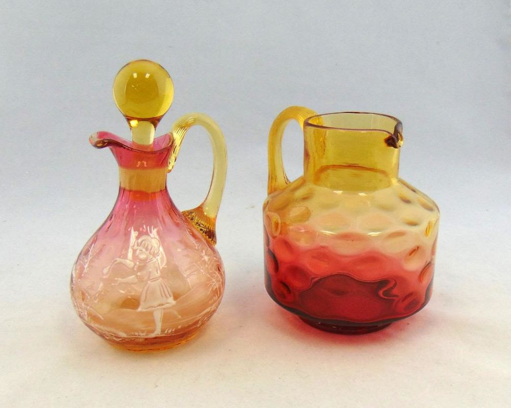 Lot 180: Two Vintage glass items