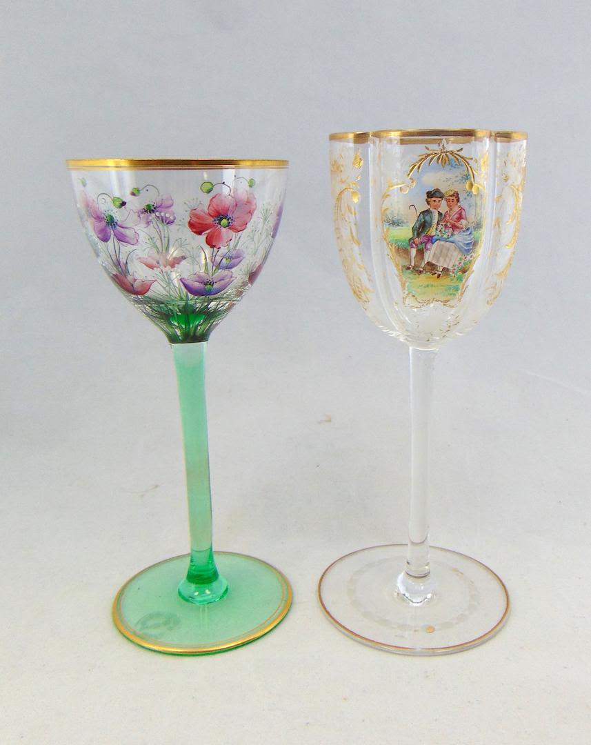 Lot 217: Two Meyrs Neffe stemmed  goblets