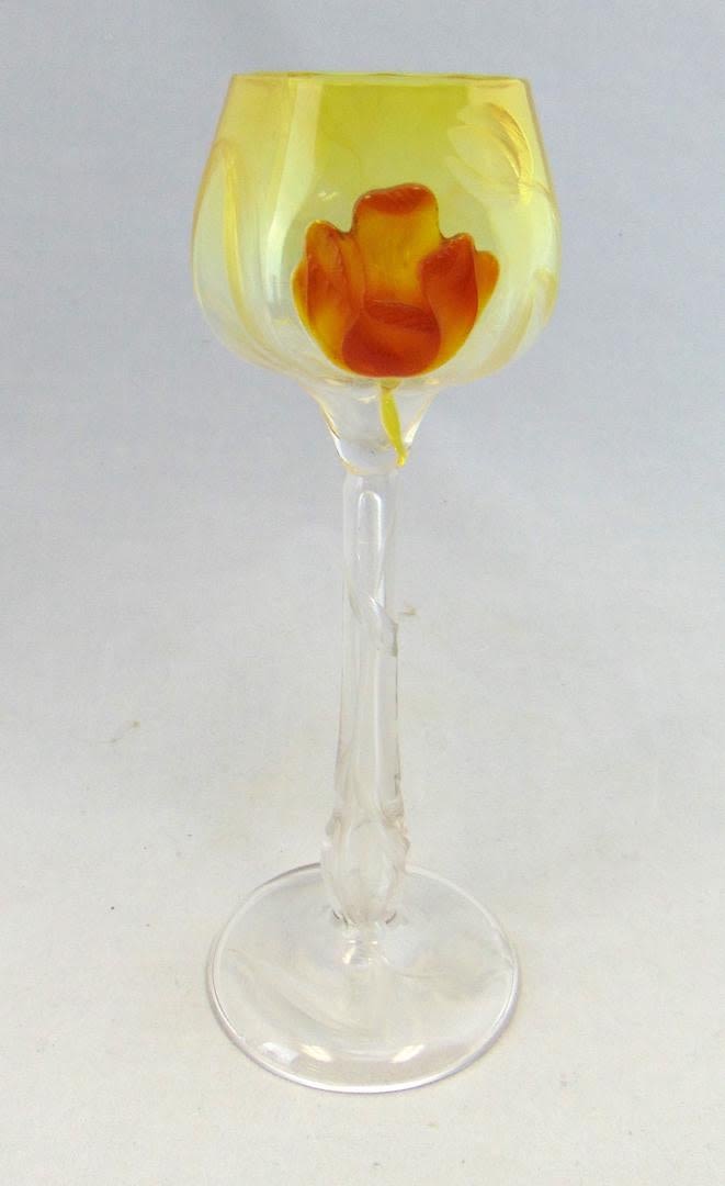 Lot 220: Moser marquetry glass goblet