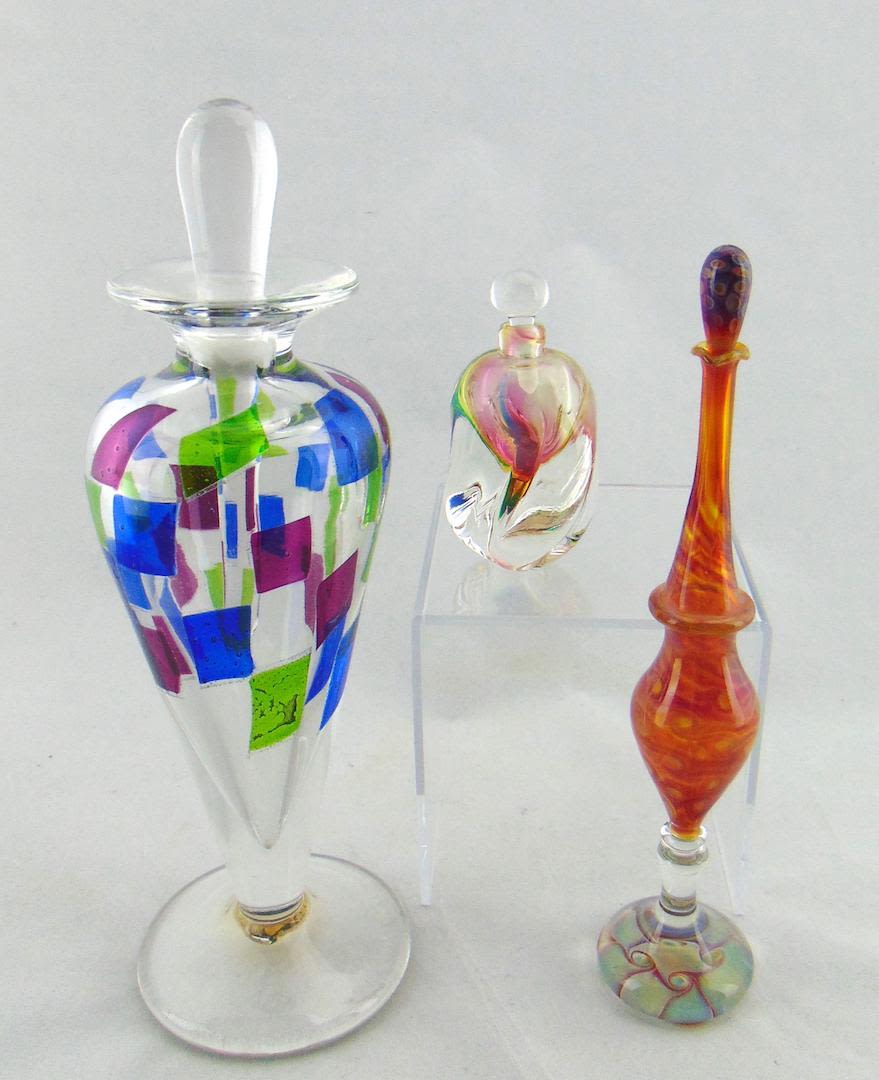 Lot 448: Three contemporary glass perfumes