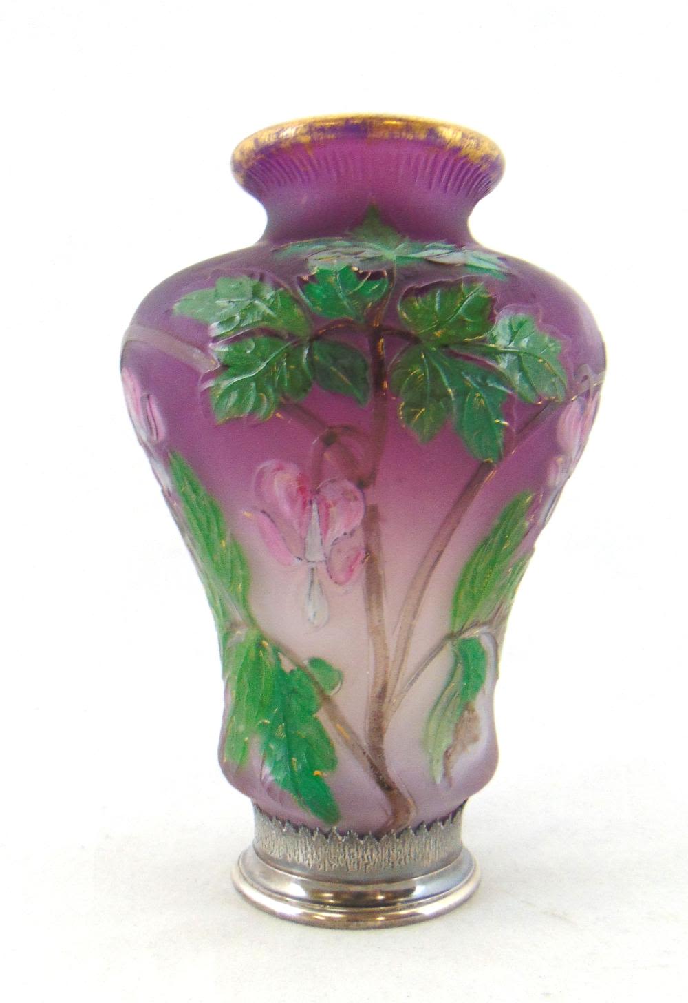 Lot 230: Burgun Schverer cameo glass vase