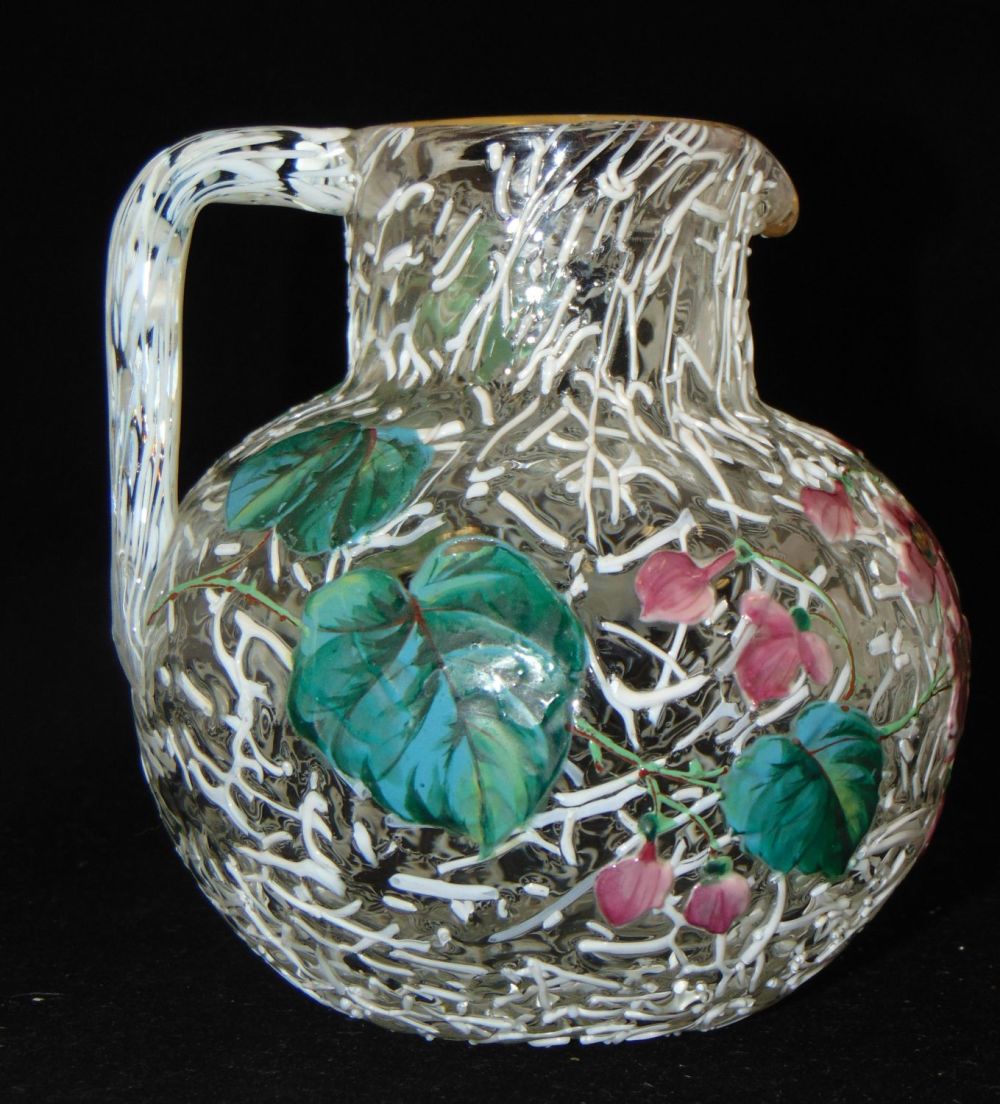 Lot 158: Harrach Peloton glass pitcher