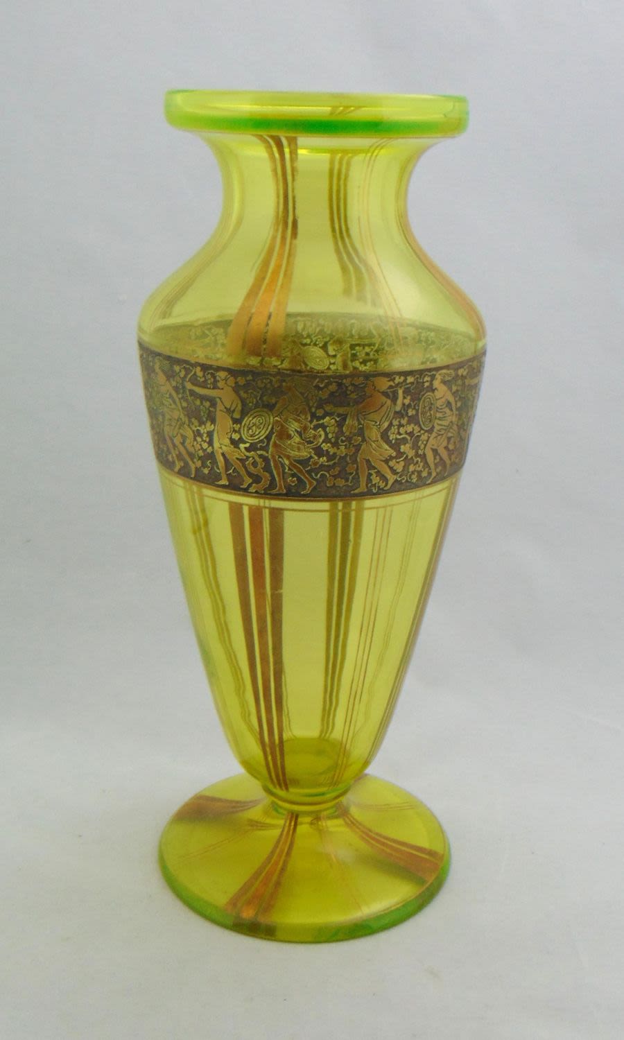 Lot 160: Moser banded warrior glass vase