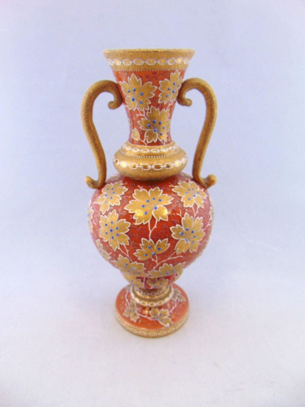 Lot 165: Moser two handled glass vase