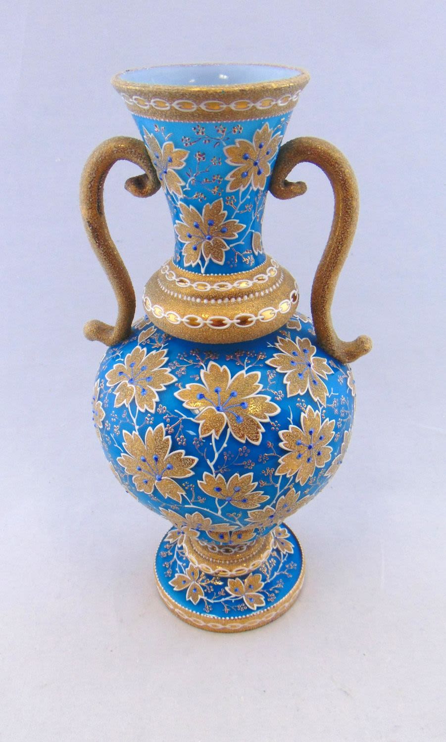 Lot 166: Moser two handled glass vase
