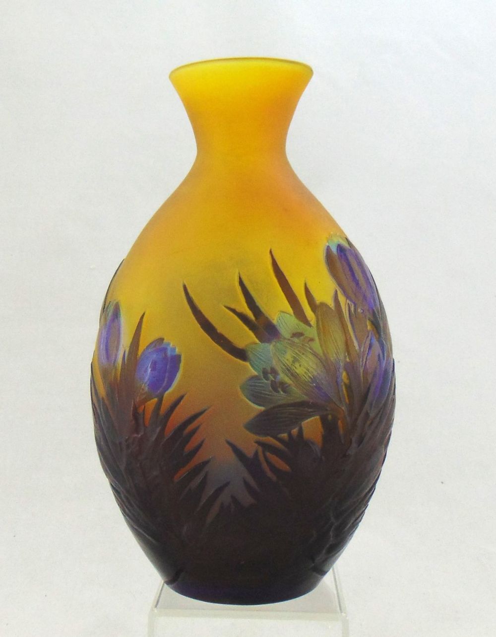 Lot 188: Galle French cameo blow out vase