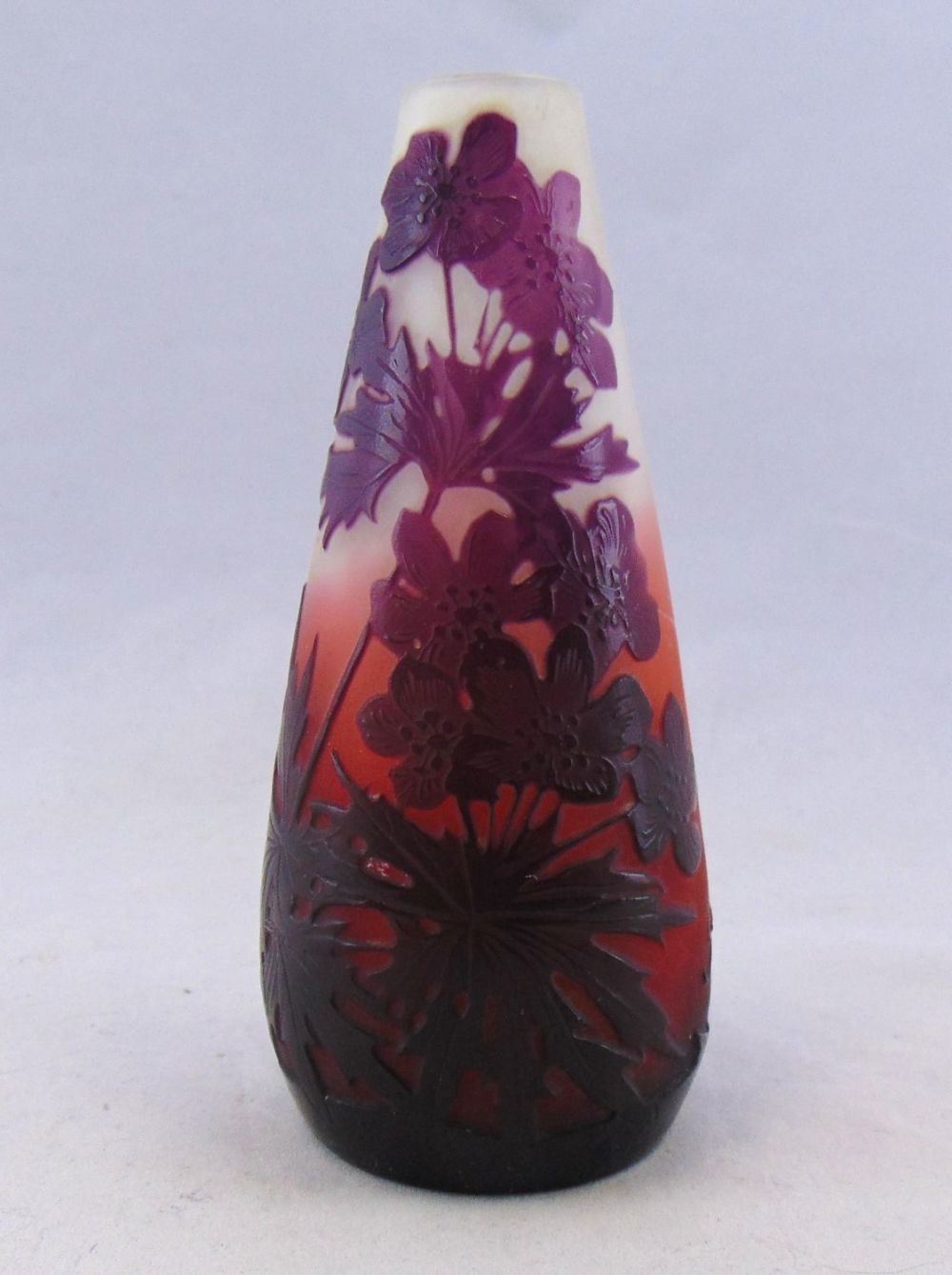 Lot 196: Galle French cameo glass vase