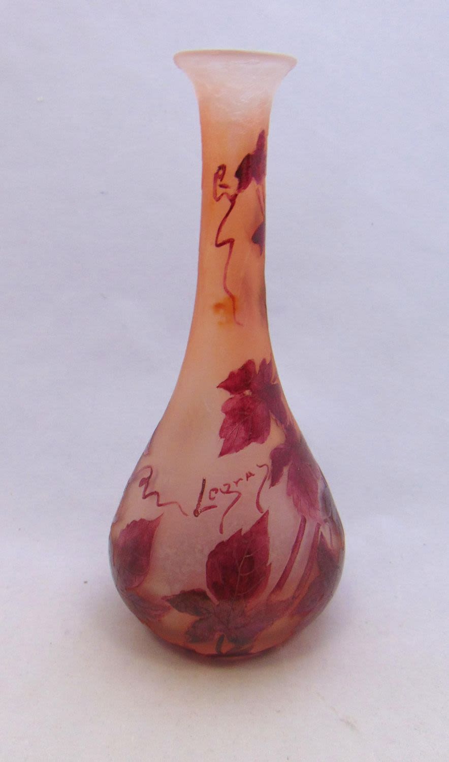 Lot 206: Legras French cameo glass vase