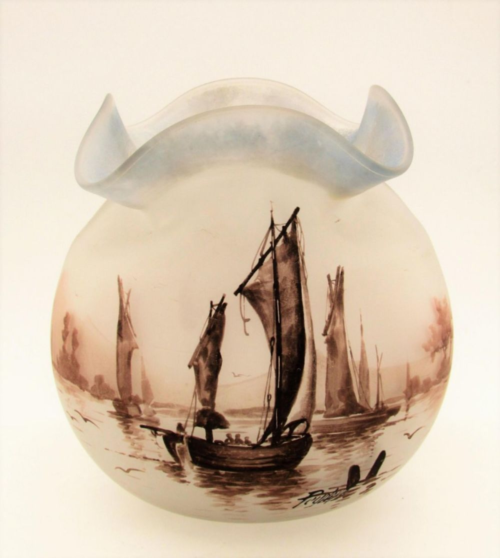 Lot 210: Peynaud French art glass vase
