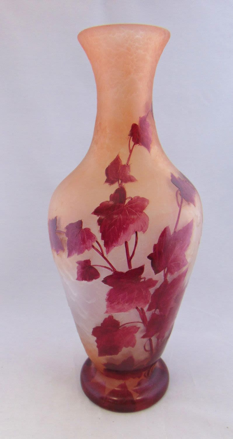 Lot 211: Monumental Legras French cameo vase