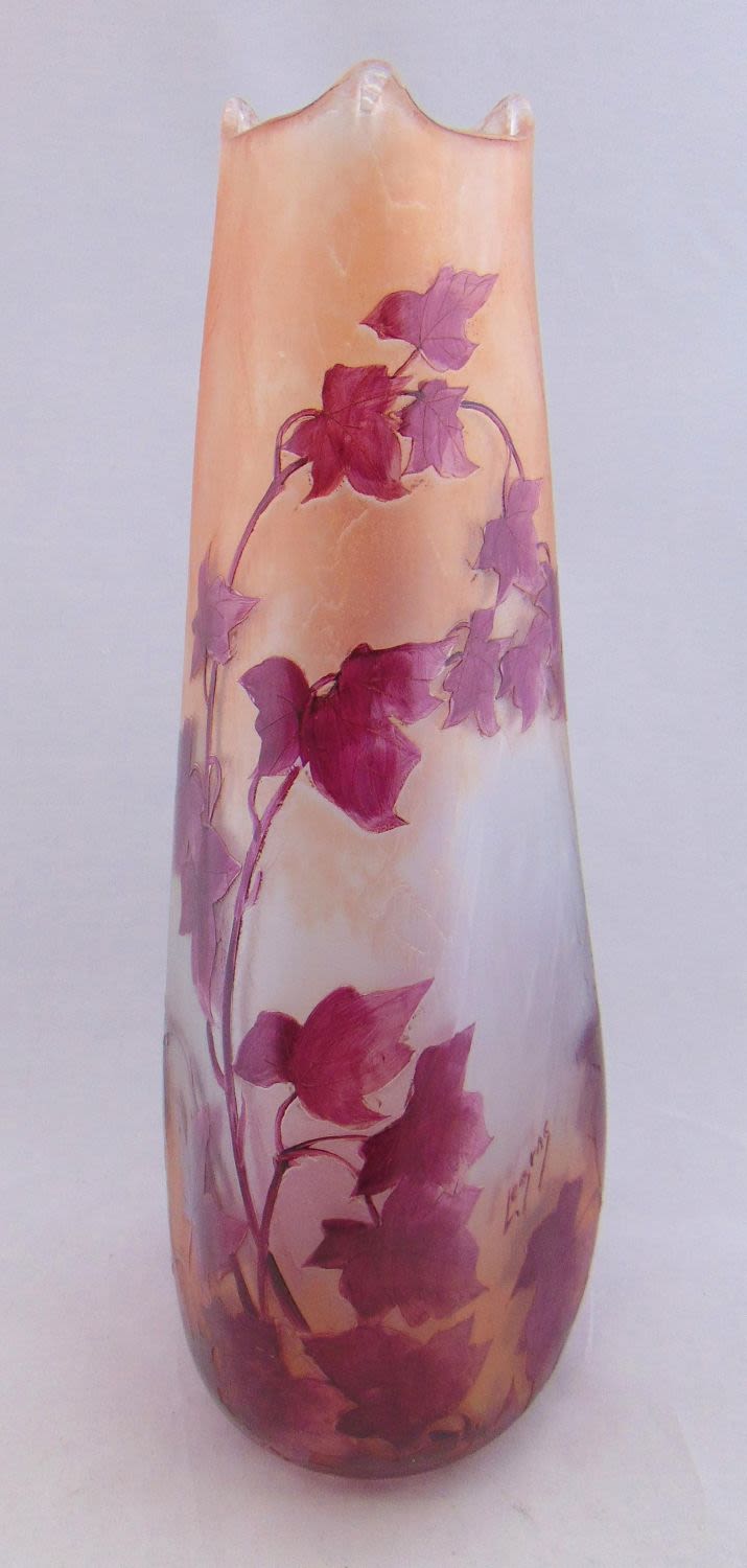 Lot 218: Large Legras French cameo glass vase