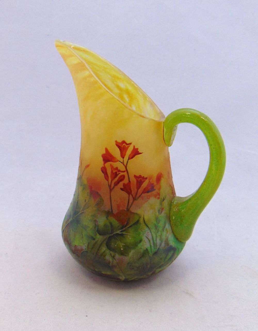 Lot 234: Daum Nancy French cameo pitcher