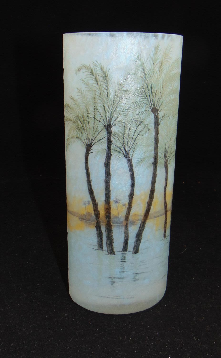 Lot 245: Daum Nancy Oasis glass vase