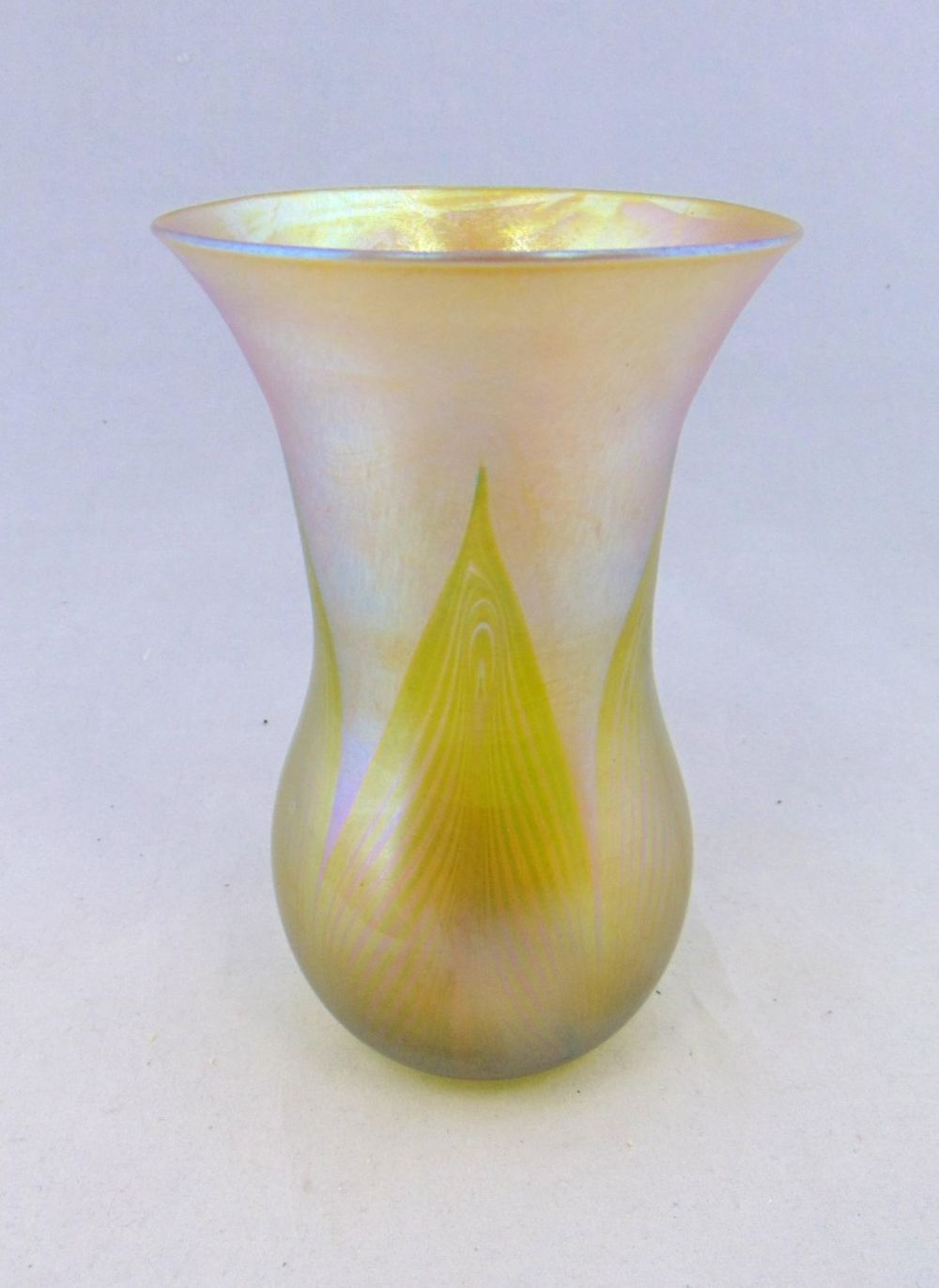 Lot 372: Tiffany decorated Favrile glass vase,