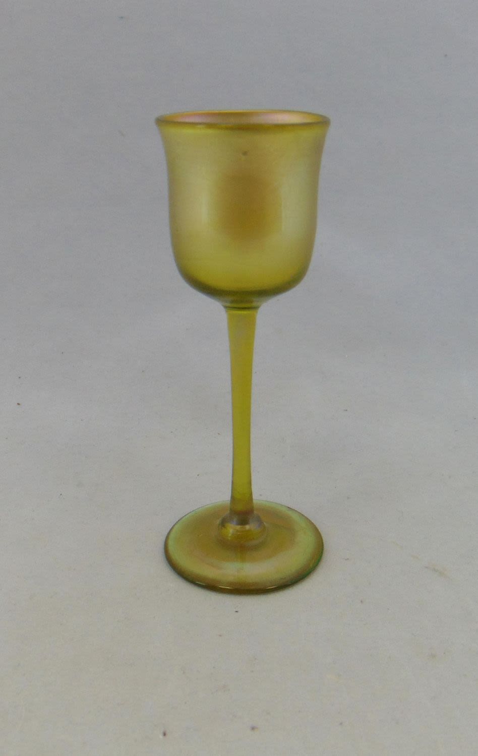 Lot 375: Tiffany gold Favrile glass cordial