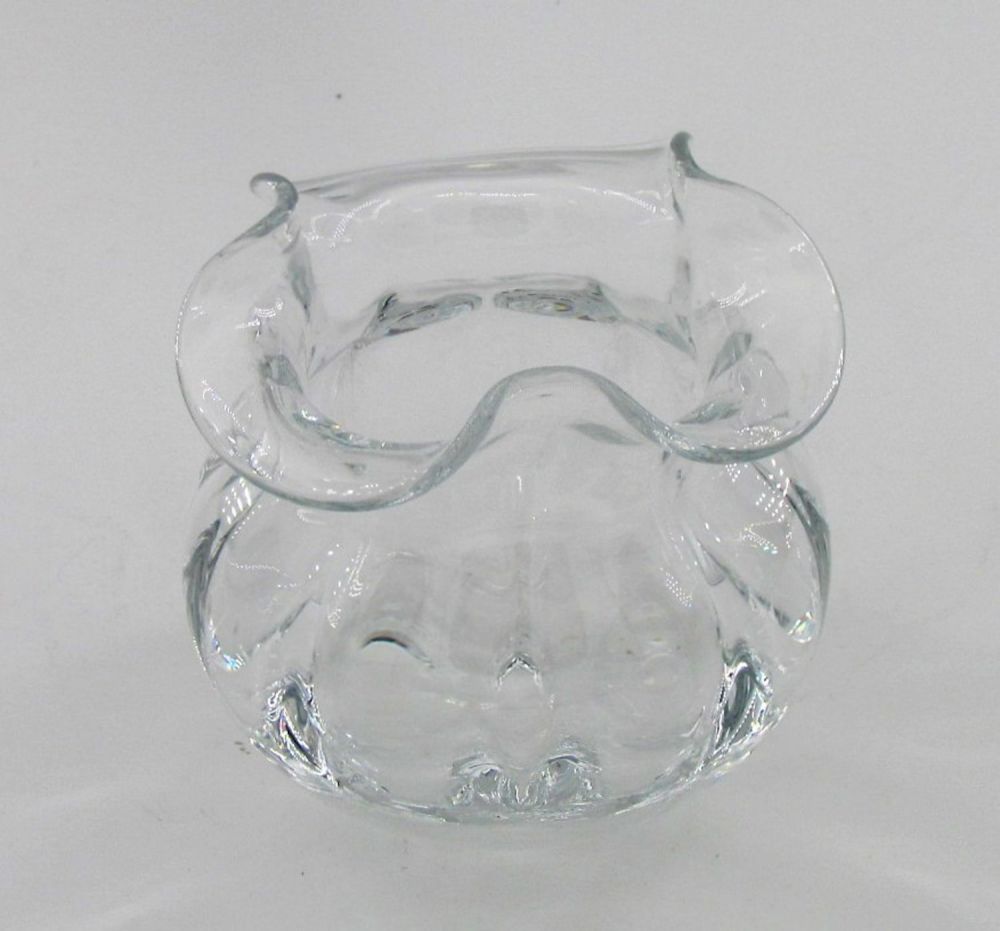 Lot 381: Tiffany and Company clear glass vase