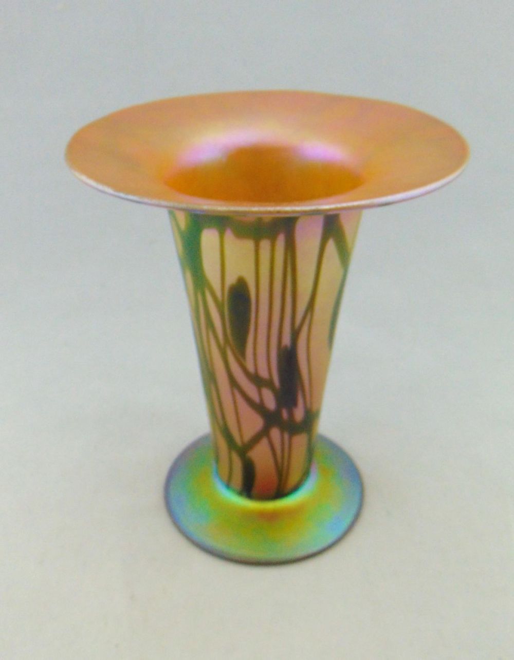 Lot 384: Durand marigold decorated vase