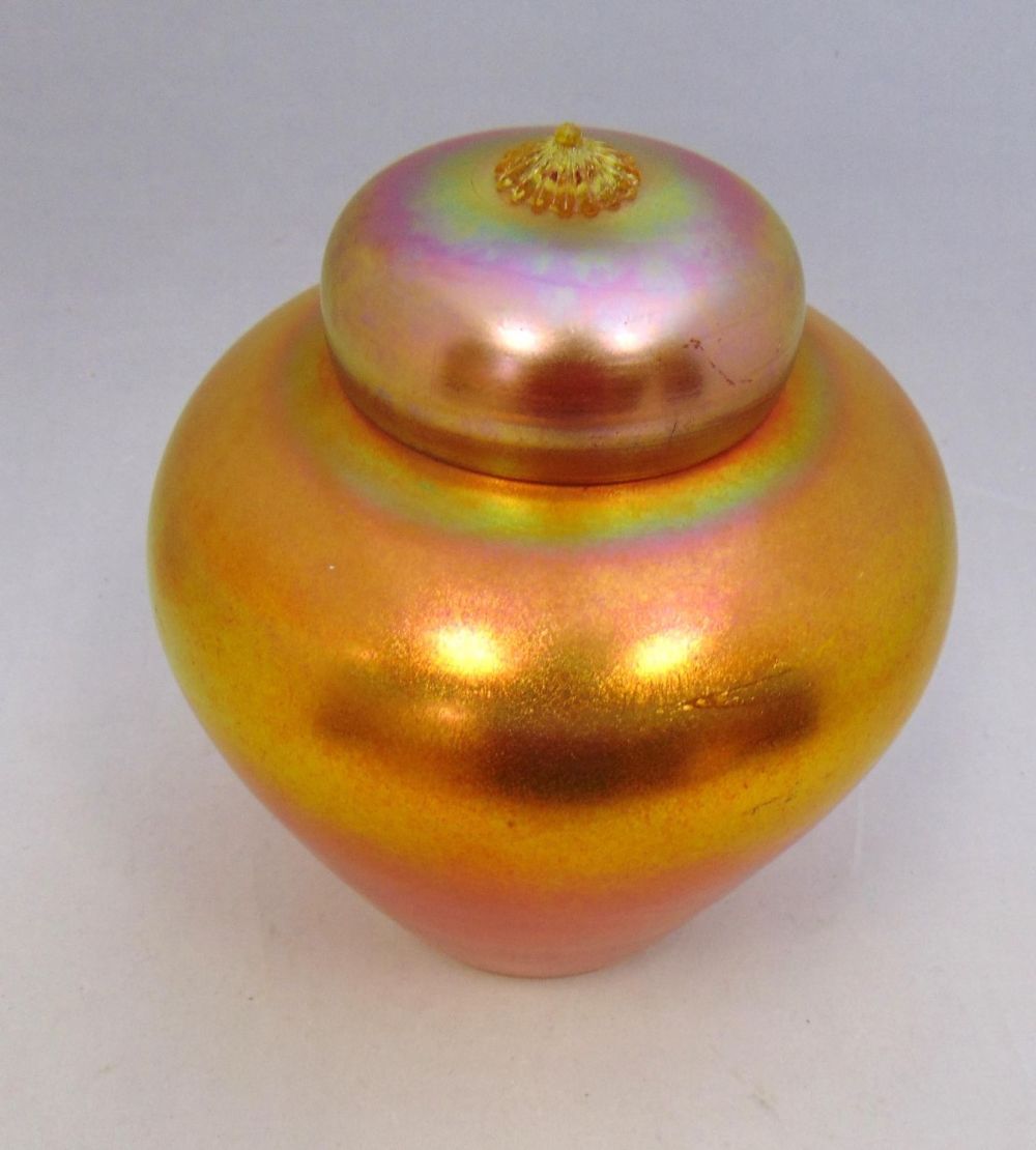 Lot 391: Durand covered glass Ginger Jar