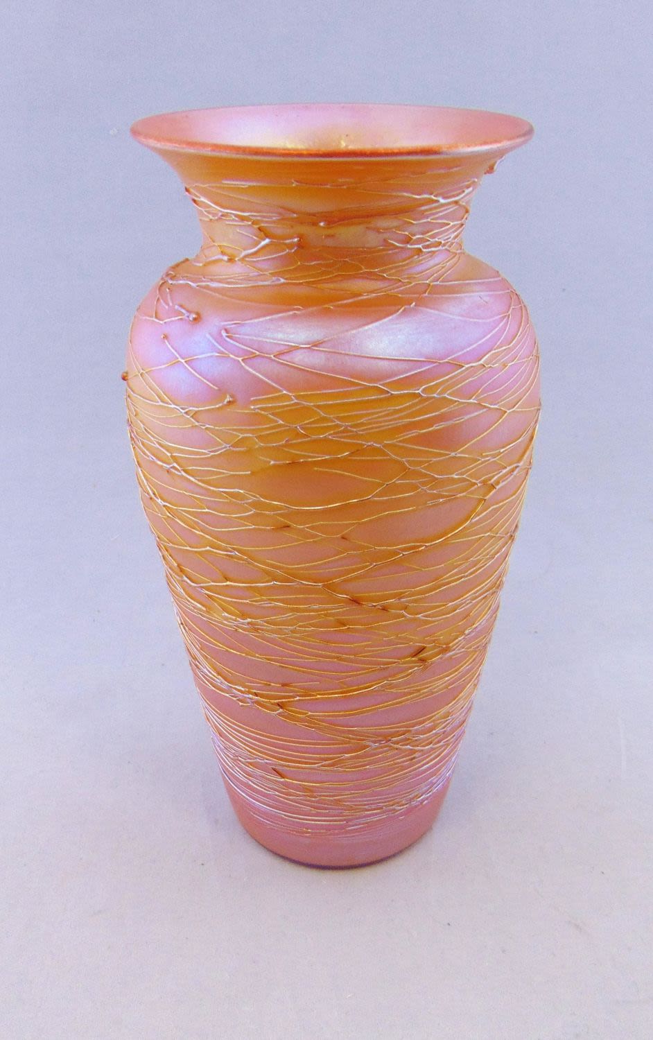 Lot 393: Threaded Durand glass vase