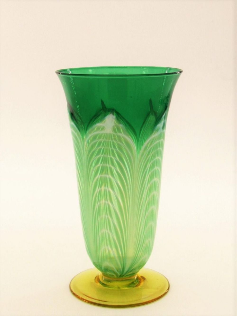 Lot 397: Durand green pulled feather parfait