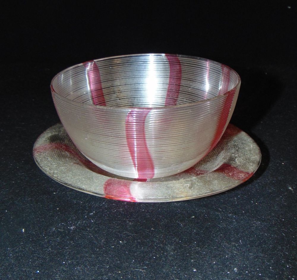 Lot 207: Nicholas Lutz Art Glass bowl and dish