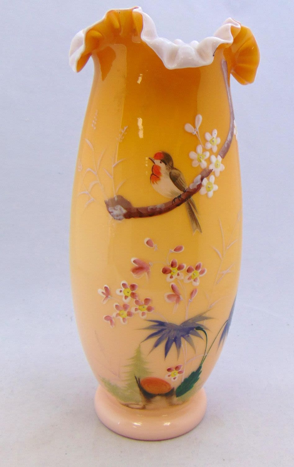 Lot 236: Harrach satin glass vase
