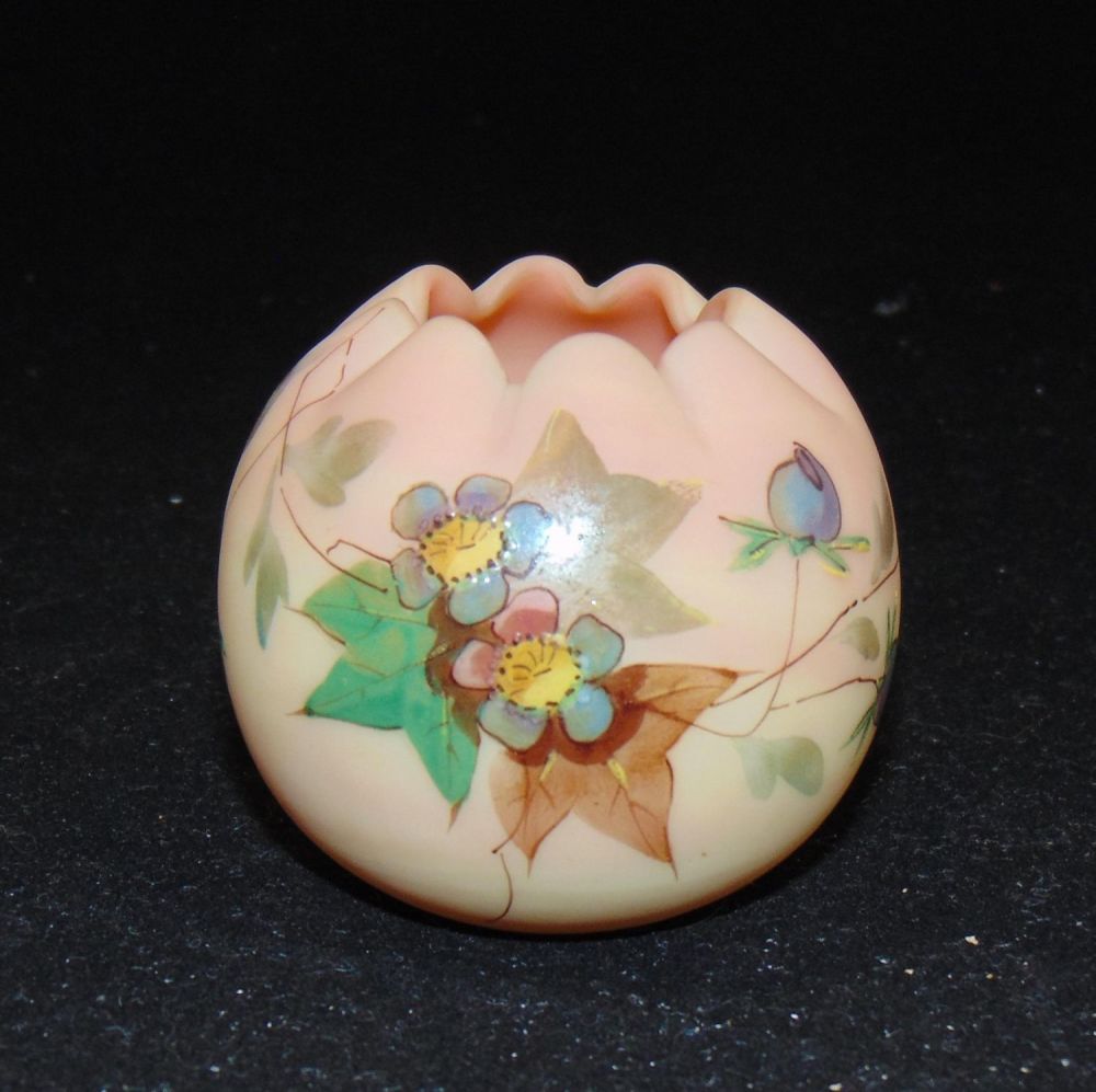 Lot 249: Webb Burmese rose bowl