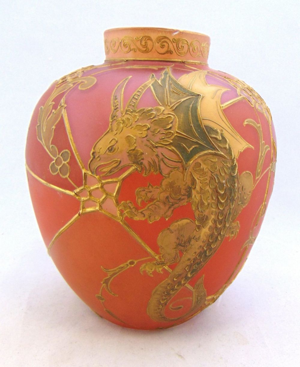 Lot 261: Mt. Washington Royal Flemish jar