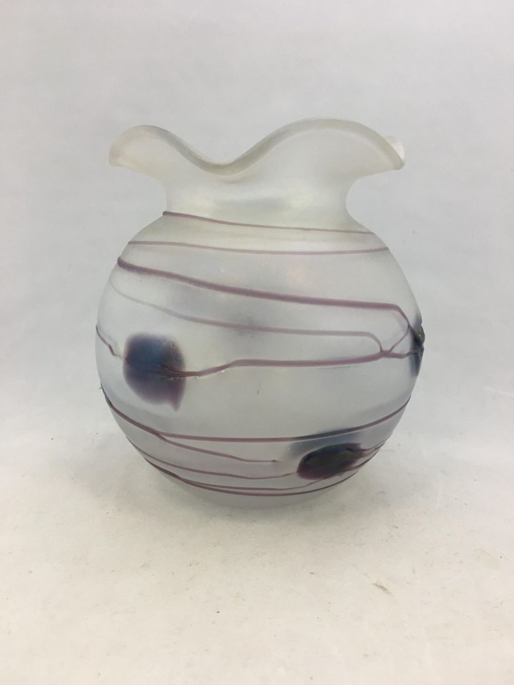 Lot 295: Poschinger Aeolus glass vase
