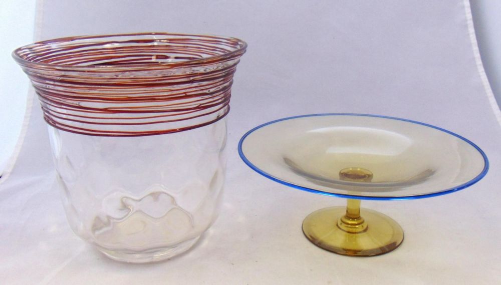 Lot 156: Two Steuben glass items