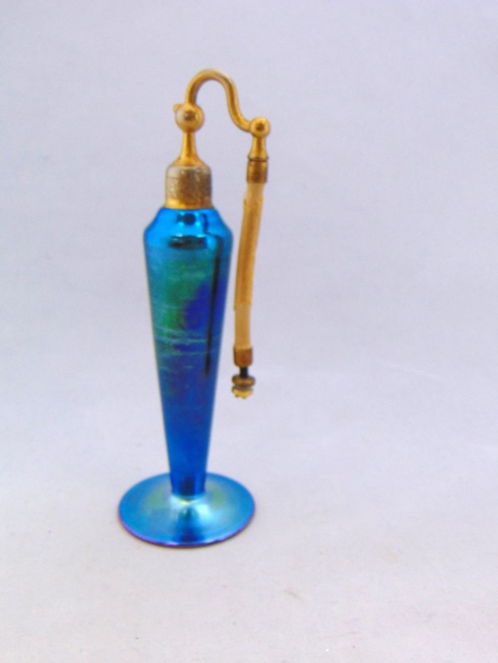 Lot 158: Steuben Blue Aurene atomizer