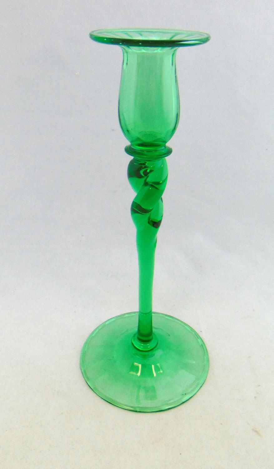 Lot 189: Steuben twist stem candlestick