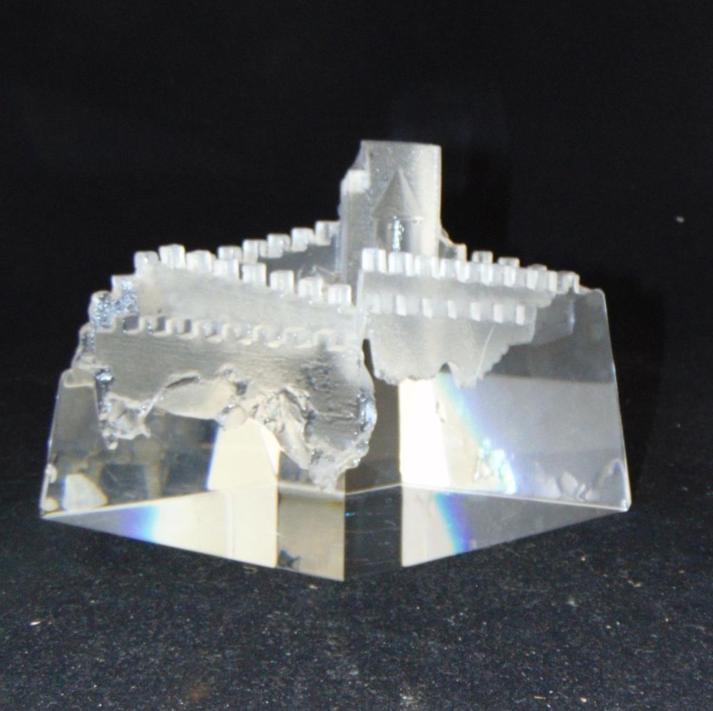 Lot 200: Steuben David Dowler glass castle