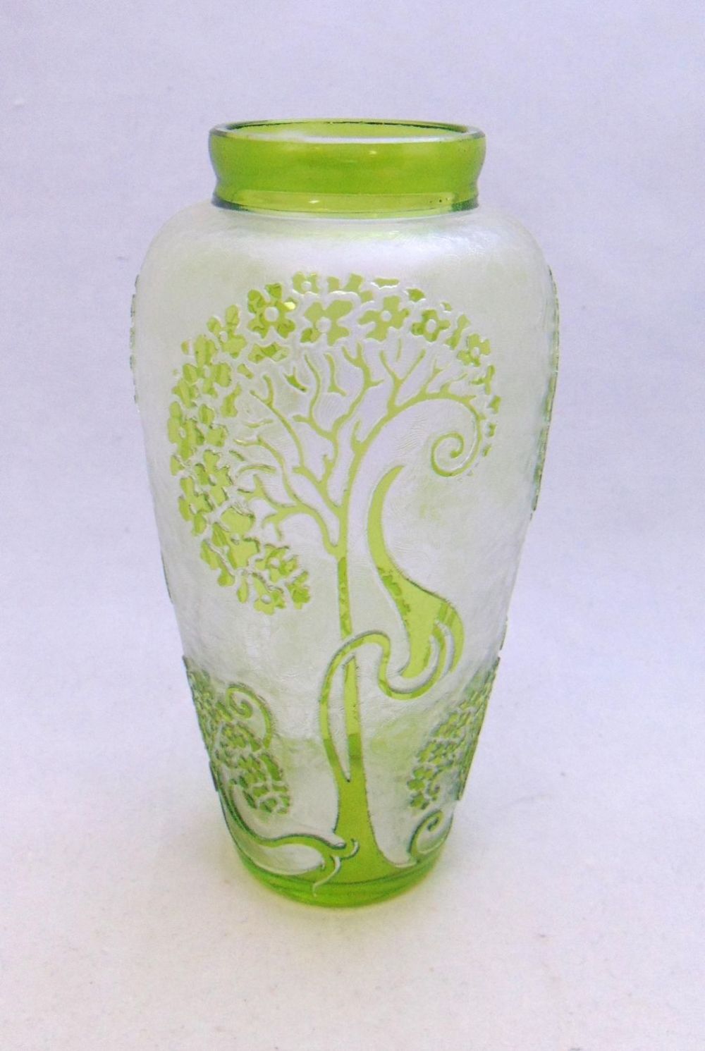 Lot 224: Val St. Lambert cameo glass vase
