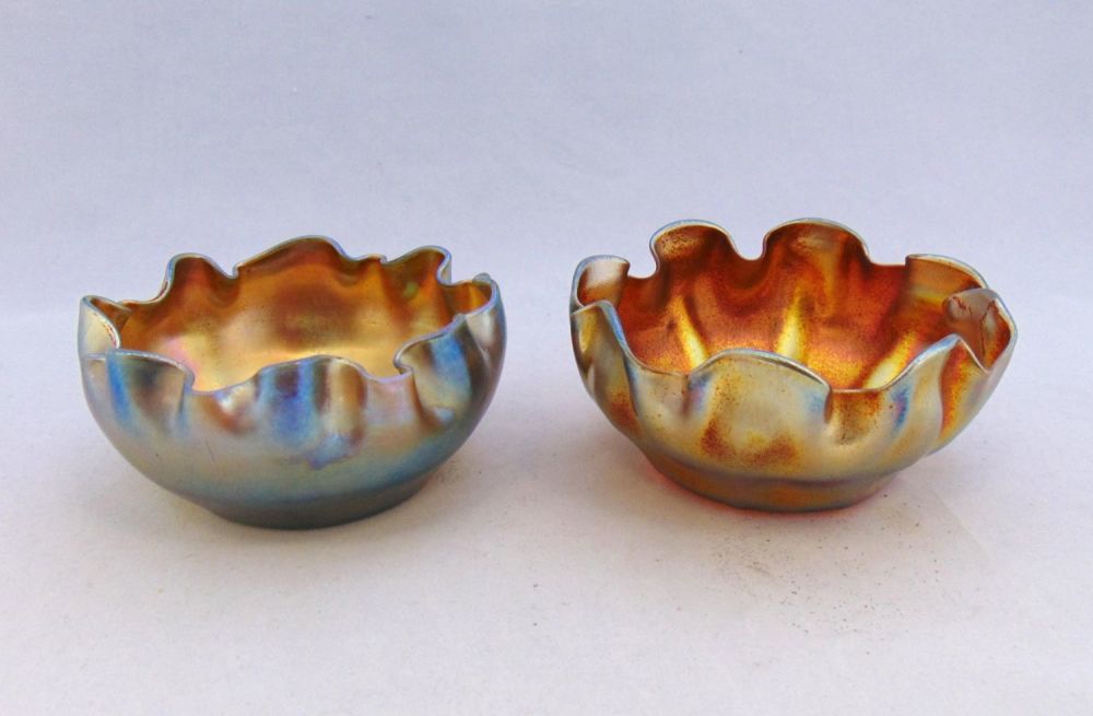 Lot 242: Pair of Tiffany finger bowls