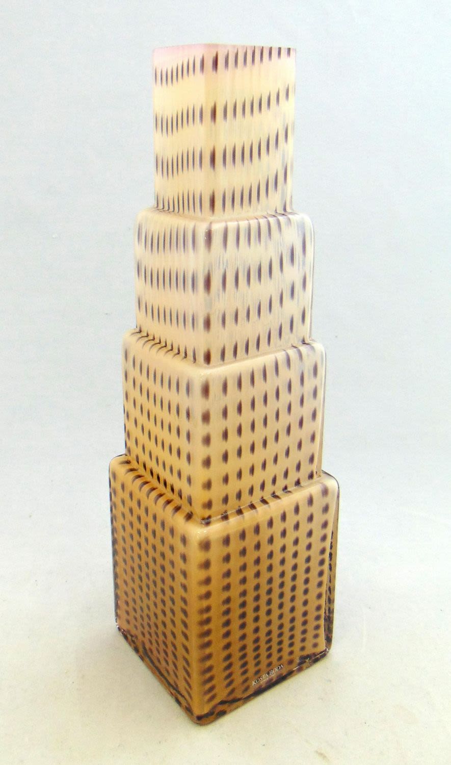 Lot 304: Kosta Boda art glass sky scraper