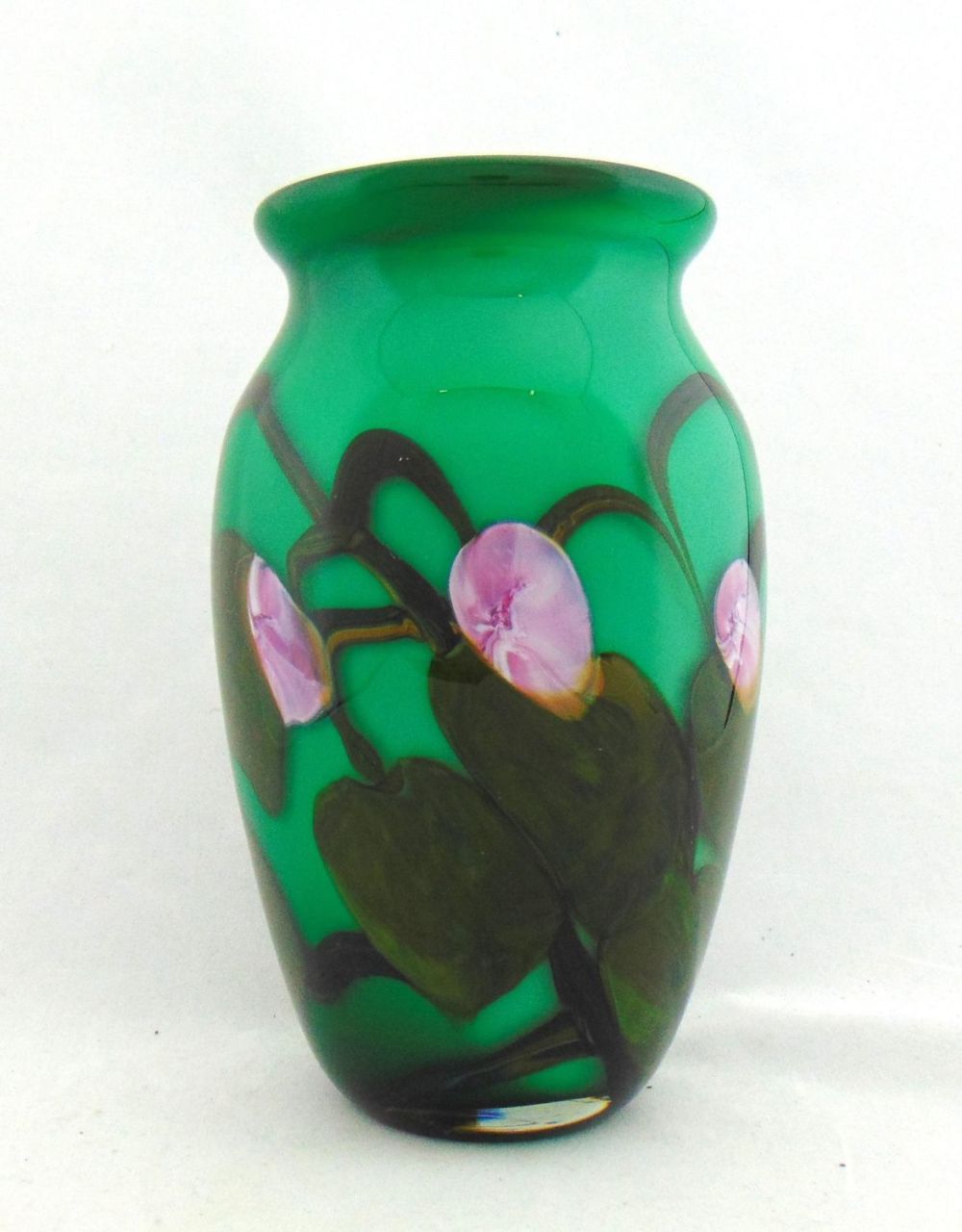 Lot 356: John Fields art glass vase