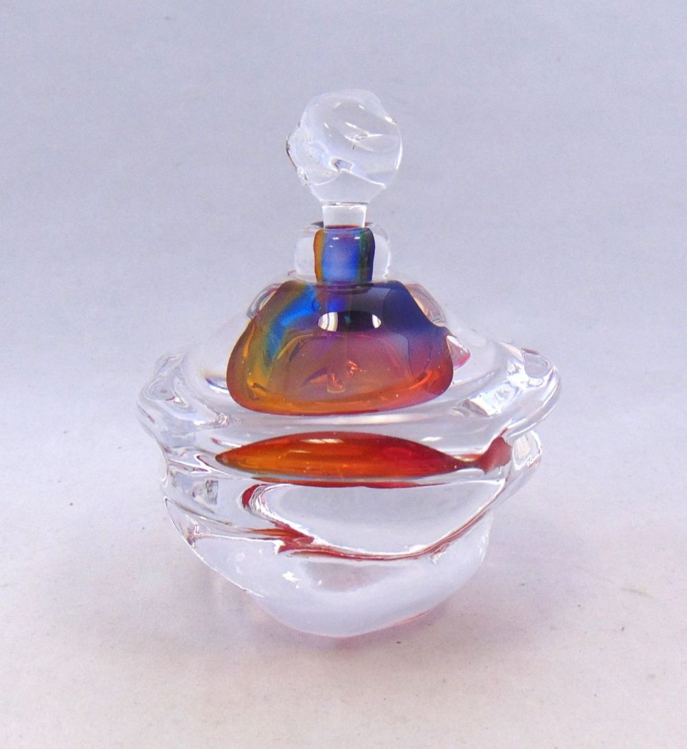 Lot 368: Leon Applebaum art glass perfume