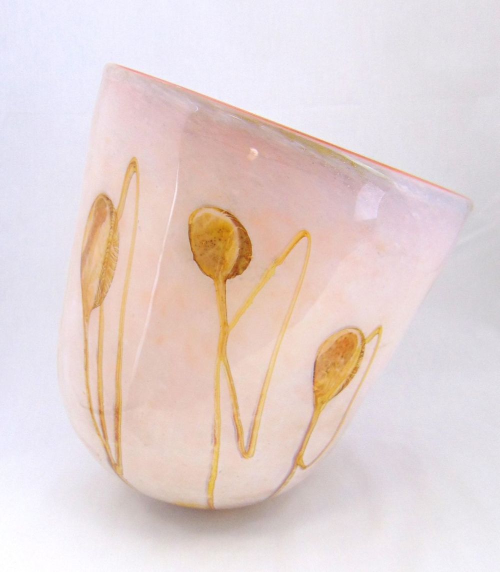 Lot 382: Contemporary art glass vase