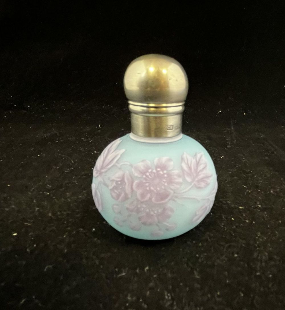 Lot 248: Webb diminutive blue cameo perfume