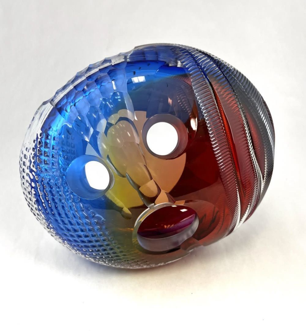 Lot 262: Leon Applebaum art glass sculpture