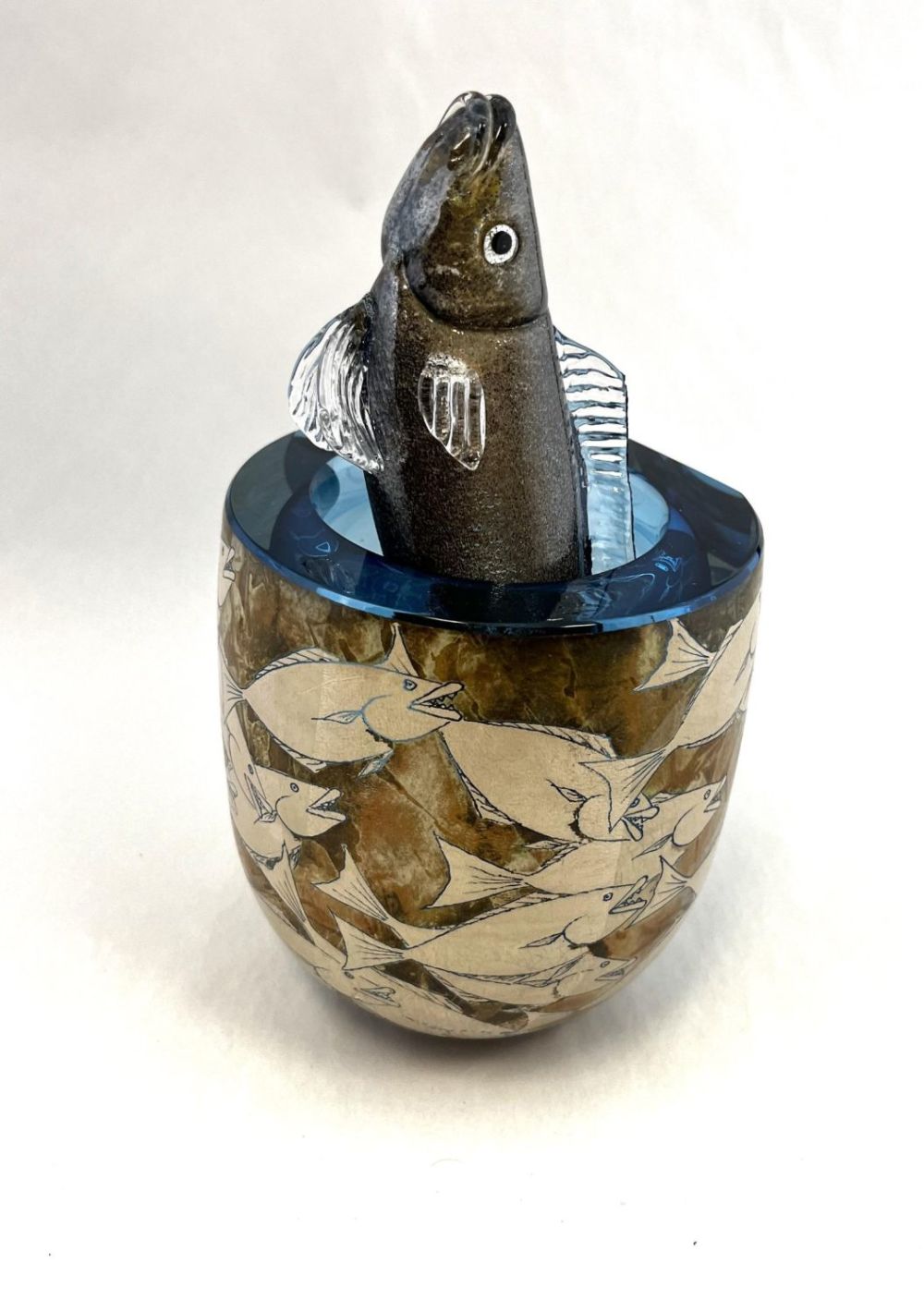 Lot 276: Hiroshi Yamano art glass sculpture