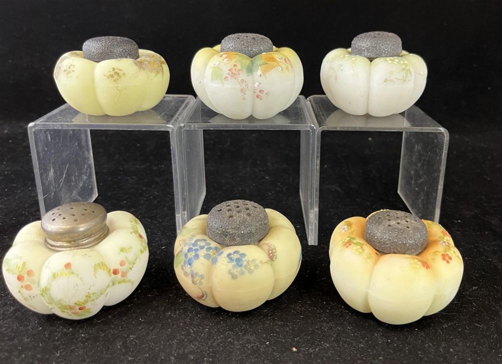 Lot 188: Six Mt. Washington salt shakers