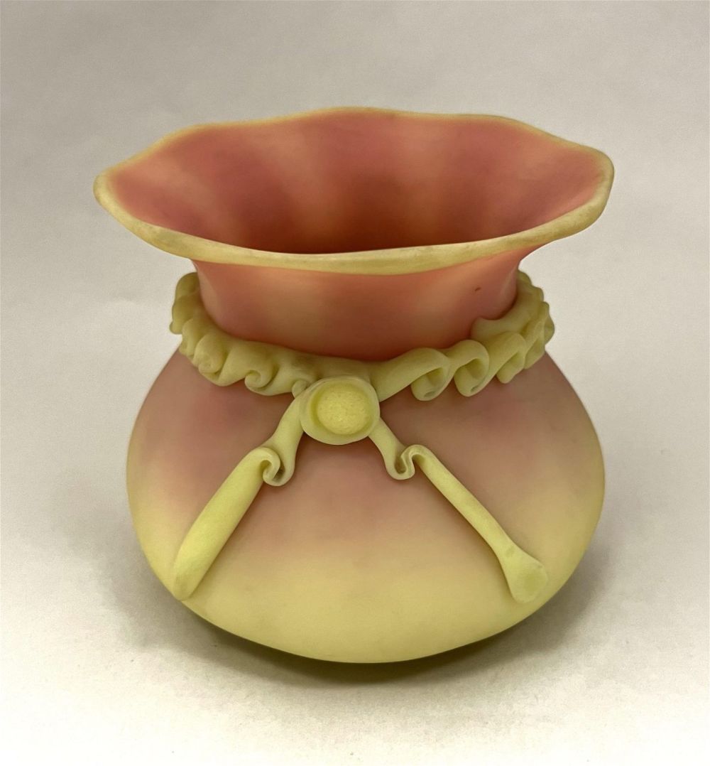 Lot 203: Mt. Washington Burmese vase
