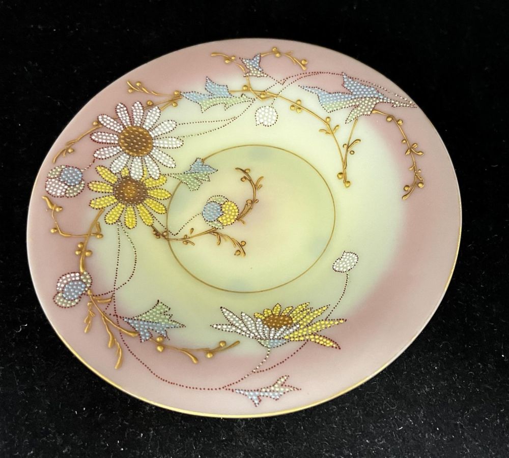 Lot 306: Mt Washington decorated Burmese plate