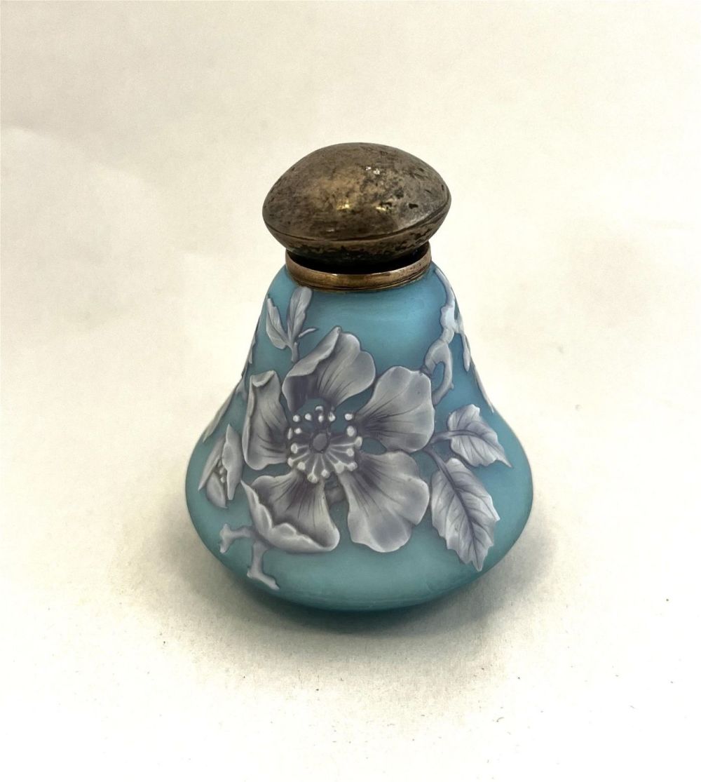 Lot 317: Webb Three color perfume bottle