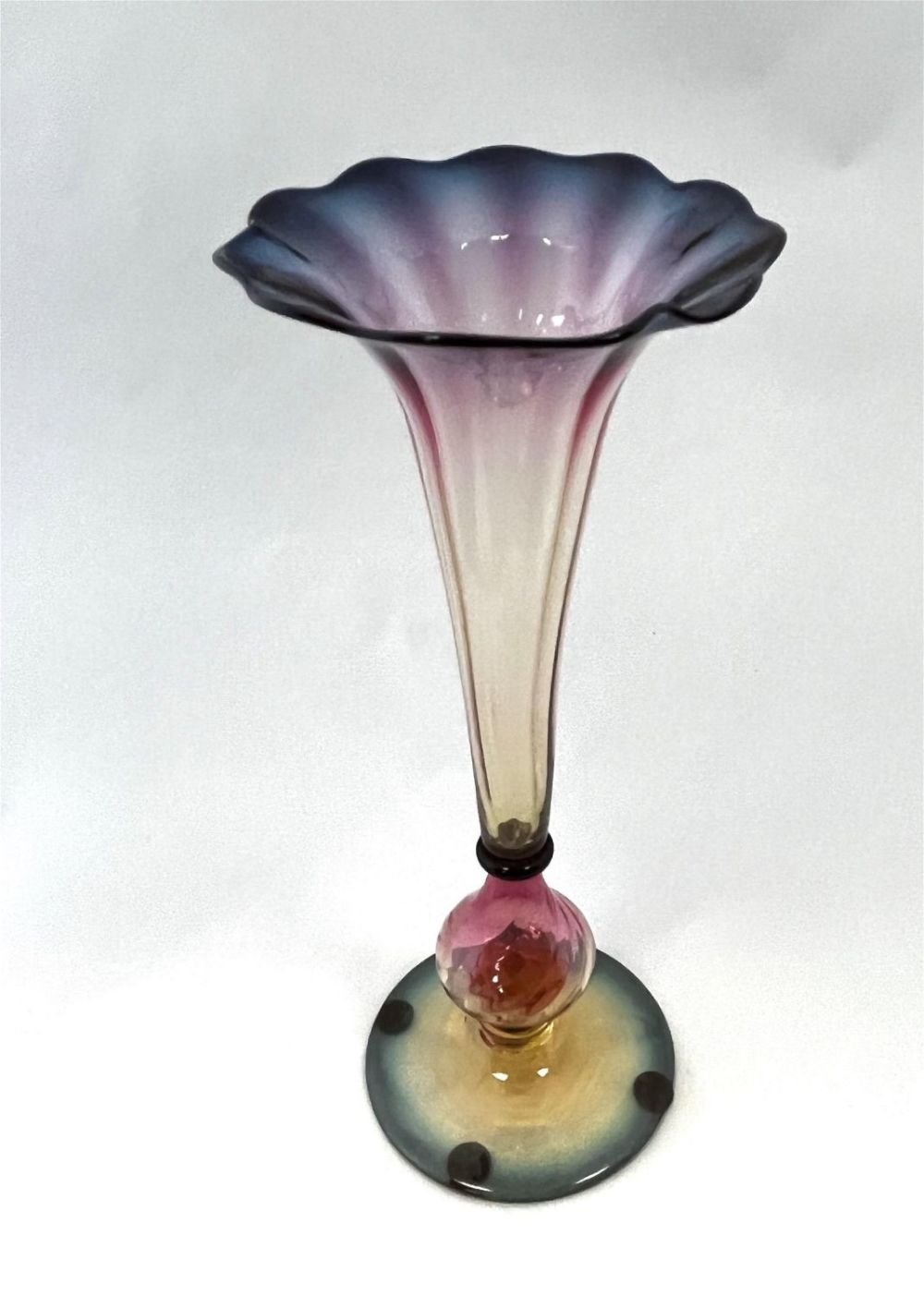 Lot 326: Rare Webb Alexandrite glass vase