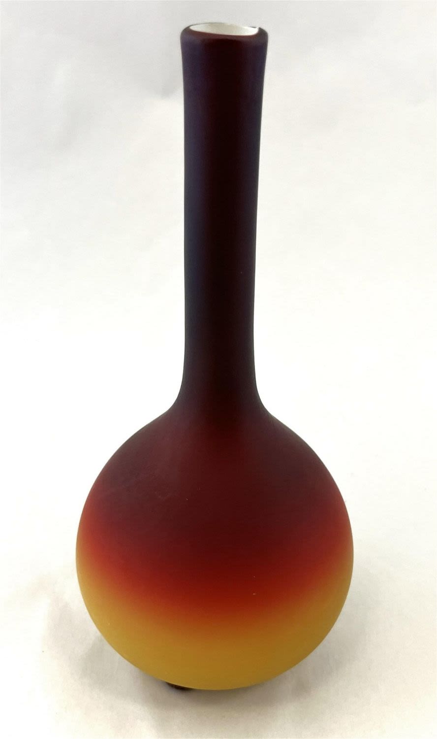 Lot 332: Wheeling Peachblow stick vase